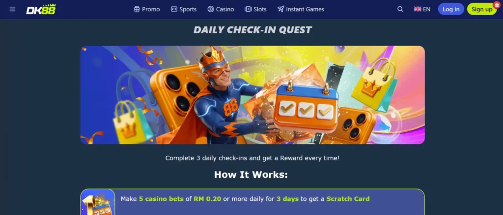 Daily Check-In rewards and Dash Coins
