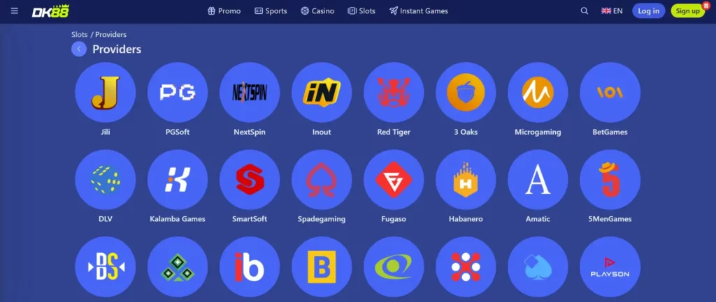 Play games from Pragmatic Play, PG Soft, NetEnt, and more